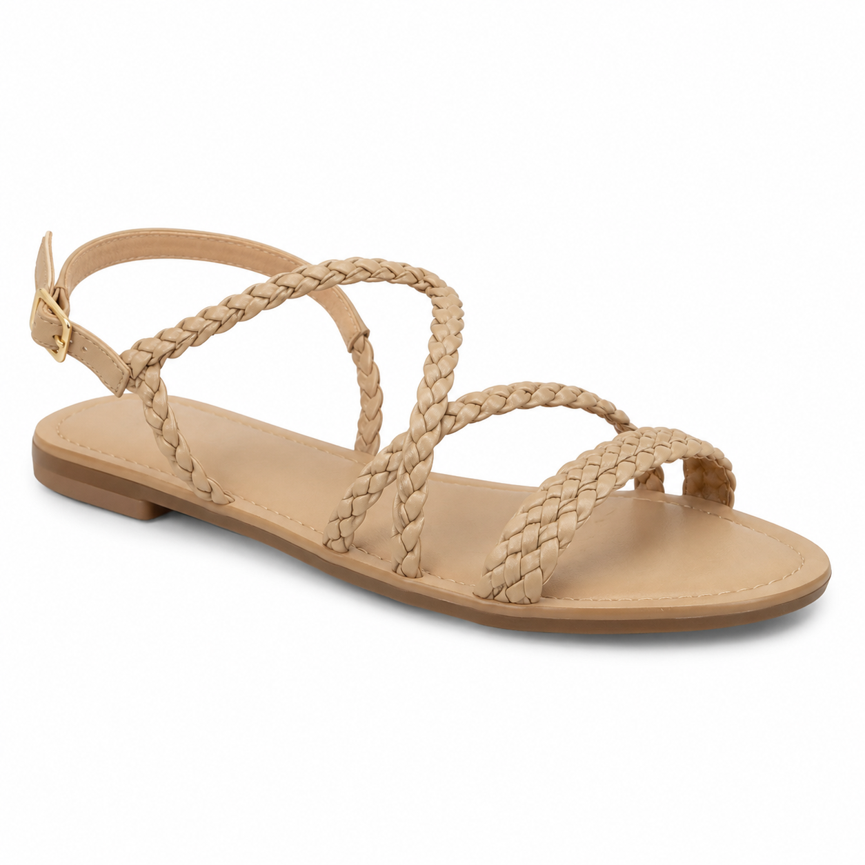 Women’s Braided Flat Sandal – EVS-001